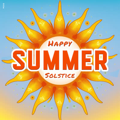 Postcard summer solstice