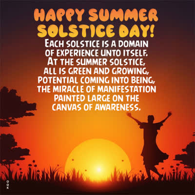 Postcard summer solstice