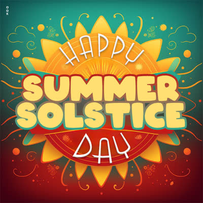 Postcard summer solstice