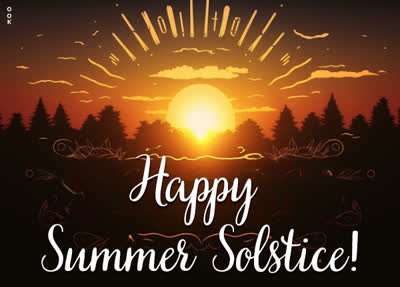 Postcard summer solstice