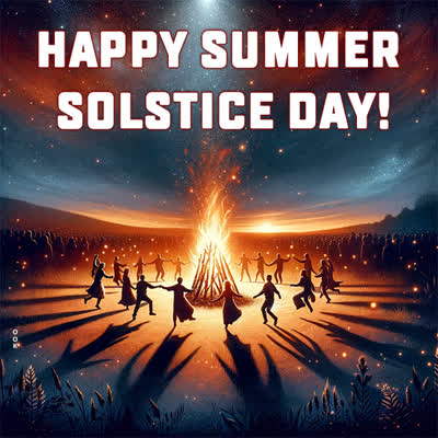 Postcard summer solstice