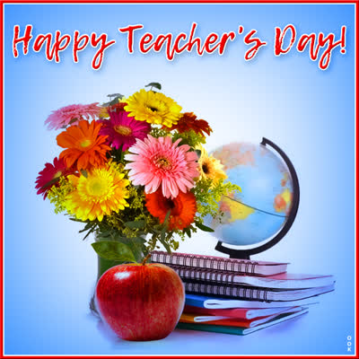 Postcard teachers' day