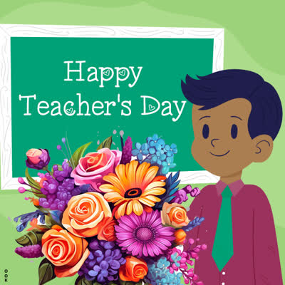 Postcard teachers' day