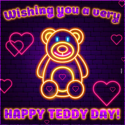 Postcard teddy day