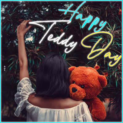 Postcard teddy day