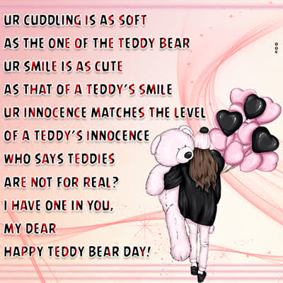 Postcard teddy day