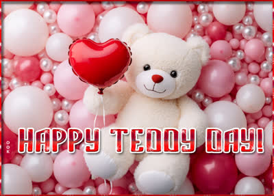 Postcard teddy day