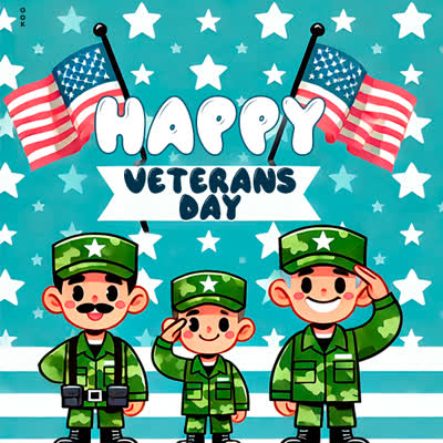 Postcard veterans day