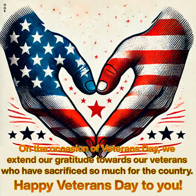 Postcard veterans day