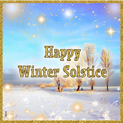 Postcard winter solstice