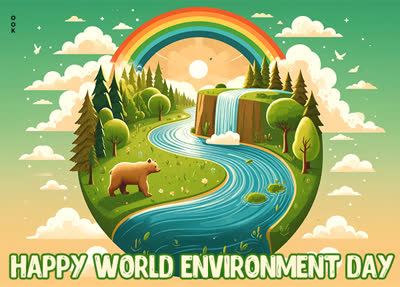 Postcard world environment day