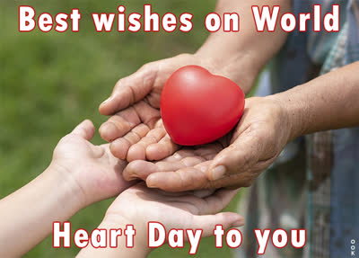 Postcard world heart day