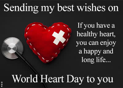 Postcard world heart day