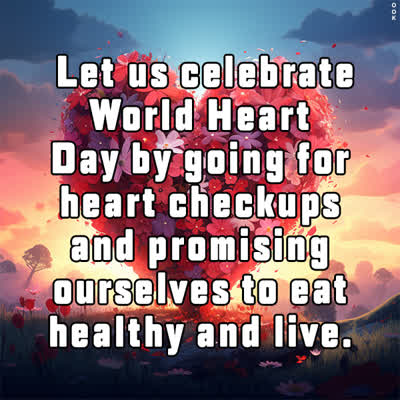 Postcard world heart day