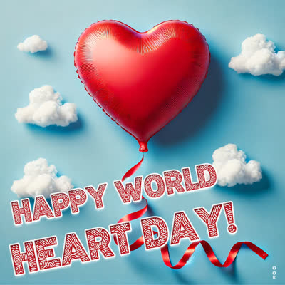 Postcard world heart day